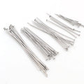 No Fade 100pcs/Lot 20-70mm Stainless Steel Flat Head Pin Findings Headpins for Jewelry Making DIY Supplies Accessories