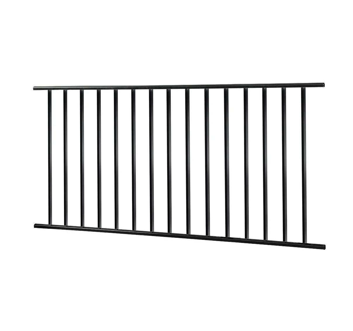 Popular 4ft Aluminum Fence Panel Decorative Deck Railing Powder Coated Waterproof