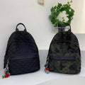 Hot Sale New Women Autumn Winter Multi Function Puffer Backpack Camo Black Star Puffer Camouflage Backpack  for Women