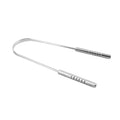 Metal Tongue Scrapper Gratte  Custom Logo Stainless Steel Tongue Cleaner Scraper for Adults Tongue Cleaning