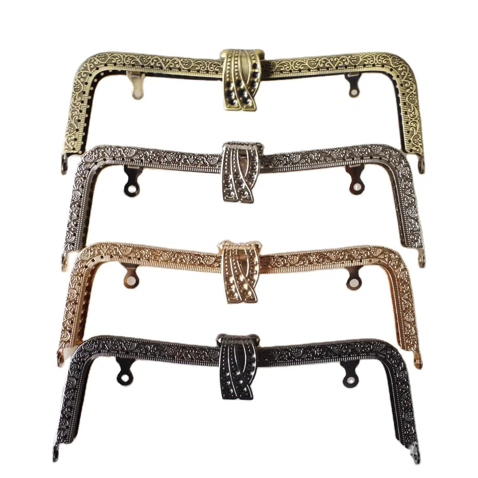 For Deepeel HD026 20cm Classic Style Bag Frame with Handle Handbag Hardware Accessories Chain Connection Buckle Replacement