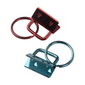 Hot Sell 25mm Key Fob Keychain Hardware Red /Blue Key Fob With Key Ring