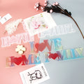 Early Riser DIY Front Back English Word Slogans Crystal Epoxy Resin Silicone Mold Fashion Jewelry Sets Pendants Mirror Moulds