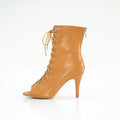2025 European American High-Heeled Women's Dance Boots New Leather Jazz Latin Ballroom Street Dancing Shoes evk24041612