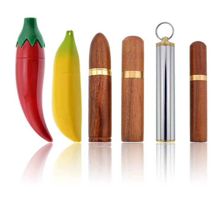 Wholesale Portable Wooden Sewing Needles Storage Case Felting Pins Container Organizer Sewing Needle Tube Toothpick Holder
