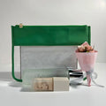 Flat Pouch Wrist Purse Bag Travel Clear Letter Transparent PVC Cosmetic Makeup Bags Ladies Cosmetic Bag for Girls