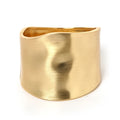 ODM Fashion New Arrival Statement Gold Geometry Simple Design Spring Wide Bracelets for Women