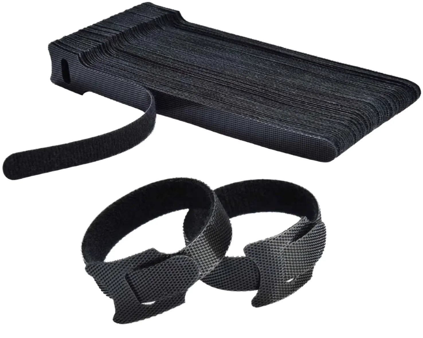 Reusable Fastening Cable Ties 6 Print Self Adhesive Network Cable Manager Straps Wire Cord Organizer for Home Management