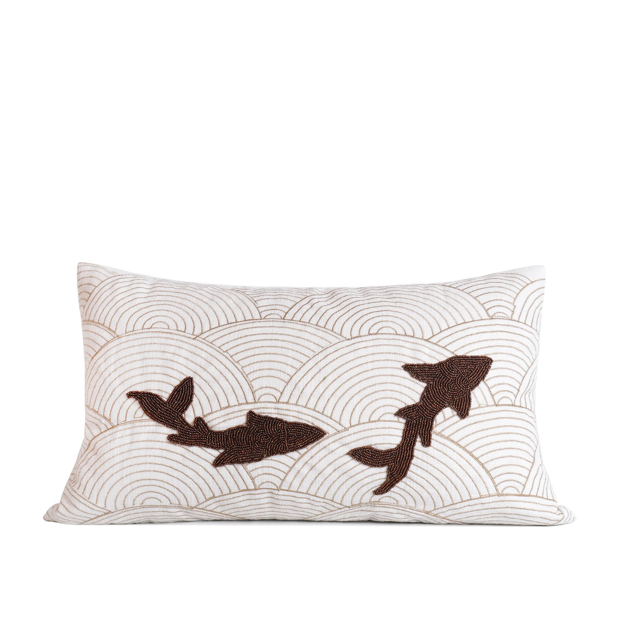 Tiff Home Custom Embroidered Modern Style 30*50cm Cotton Linen Throw Pillow Animal Pattern Cushion Cover Portable