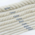 Free Samples Wholesale Natural Color Weave 100% Cotton Rope Braided 5 mm Supplier Macrame Packing Rope