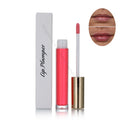 Vegan Hyaluronic Acid Gold Lip Plumper Gloss Shiny Fruit Flavor Organic Liquid Lip Booster Moisturizer with Private Label