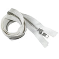 Cheap Price Dongguan Factory Wholesale White Color Open End Metal Jeans Zipper for Jackets Bags Industrial Apparel Accessories