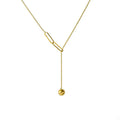 Minimalist 18k Gold Plated Beaded Chain Necklaces Waterproof Women Stainless Steel Jewelry Chokers Necklace