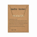 Dainty Non Tarnish 18K Gold Plated English Letters FEARLESS Lover SWIFIE Evermore Stainless Steel Necklace Jewelry for Women