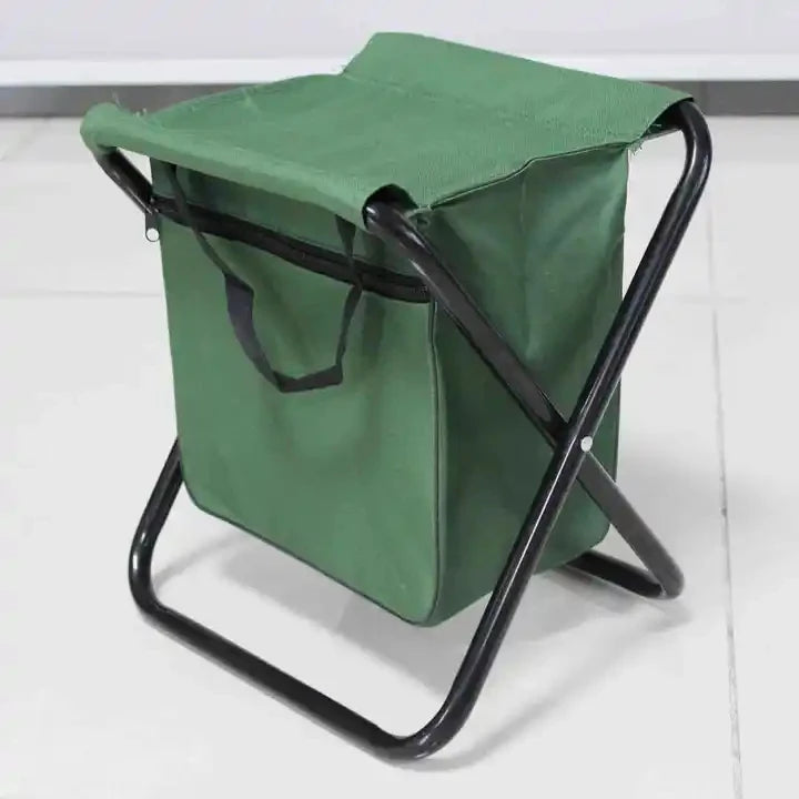 Ultralight Single Spider Folding Camping Chair Stool with Insulated Cooler Wireless Communication Camo Picnic Table Bag Gear