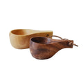 Rubber Acacia Wood Handmade Mug Mini Mountaineering Handy Mug Portable Wooden Outdoor Drinking Cup