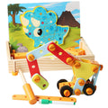 Multi-functional Nut Removal Combination Game Box Creative Building Blocks with Tabletop Toys Wooden Toys Kids Boys Girls
