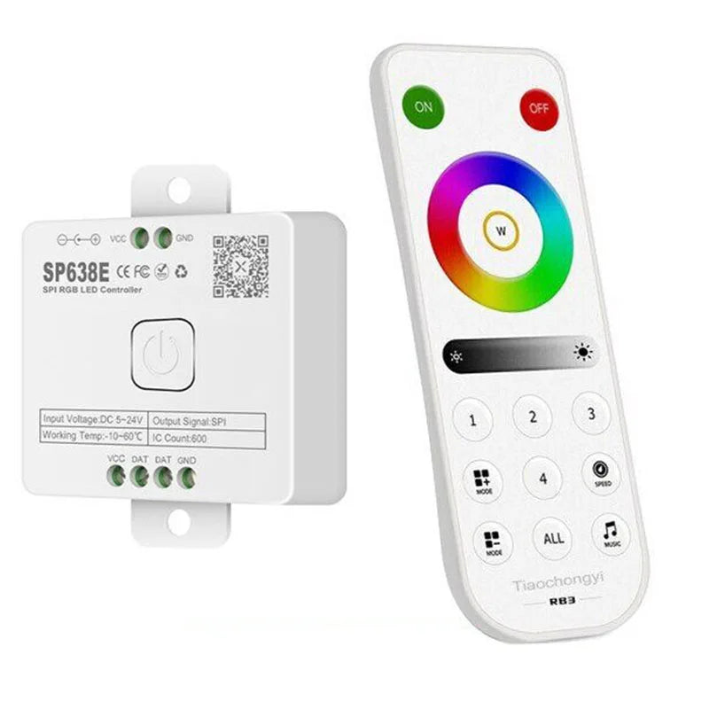 DC5-24V SP638E Blue Tooth RF Music Addressable RGB Pixel LED Controller