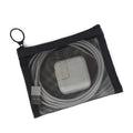 Black Small Travel Kit Storage Pouch Mini Zipper Mesh Bags Makeup Lipstick Cosmetic Accessories Organizer