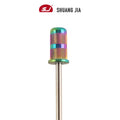 SHUANGJIA Manicure Pedicure Tungsten Nail Drill Bit Carbide Material Nail Sanding Mandrel