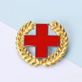 Hospital Accessories Medical Brooch Pins Red Cross Society Brooches for Doctors and Nurses Cloth Decoration