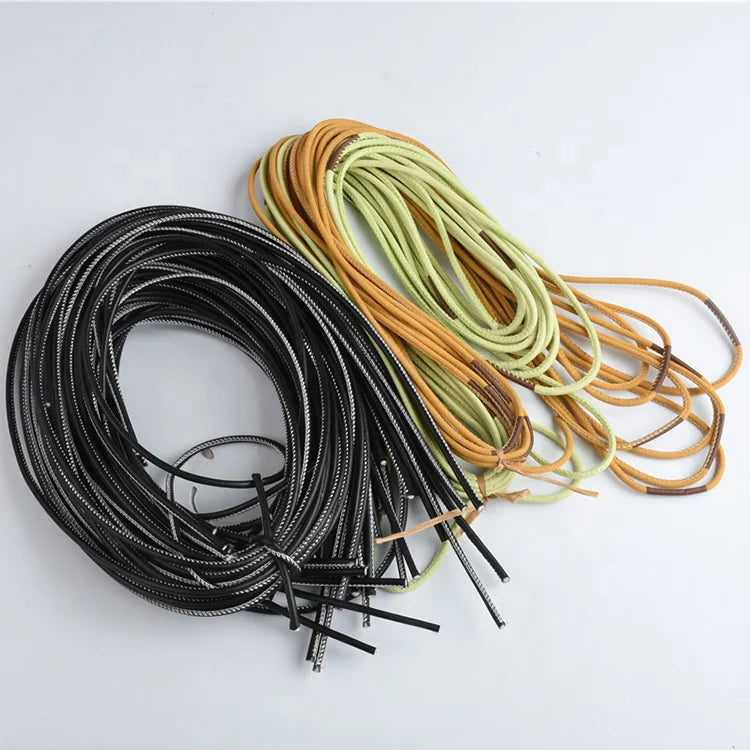 Hot Selling Eco-Friendly round Handmade Leather Bag Multi-Color Suede Rope Microfiber Cord PU Material for Sofa Decorations Toys