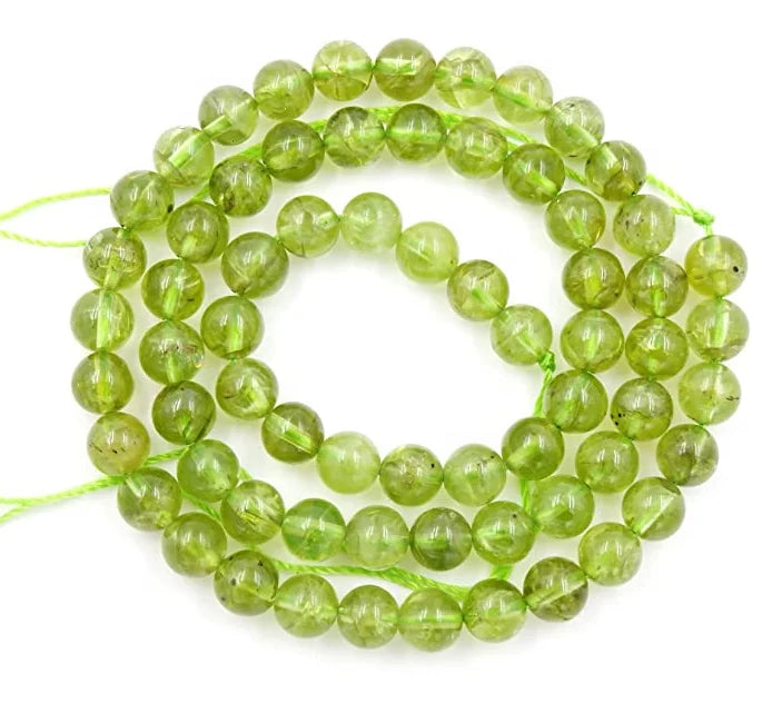 Green Peridot Gemstone Loose Beads Natural Round 2mm 3mm Crystal Energy Stone Power for Jewelry Making