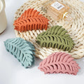 New Style Korean Hair Accessories Leaf Hair Clip Accesorios Para El Cabello Moda 2022 Good Quality Matte Large Hair Claw Clips