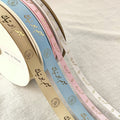 Grosgrain Ribbon Gold Trim Double Sided Metallic Solid Polyester Ribbon DIY Hair Accessories Wedding Gifts