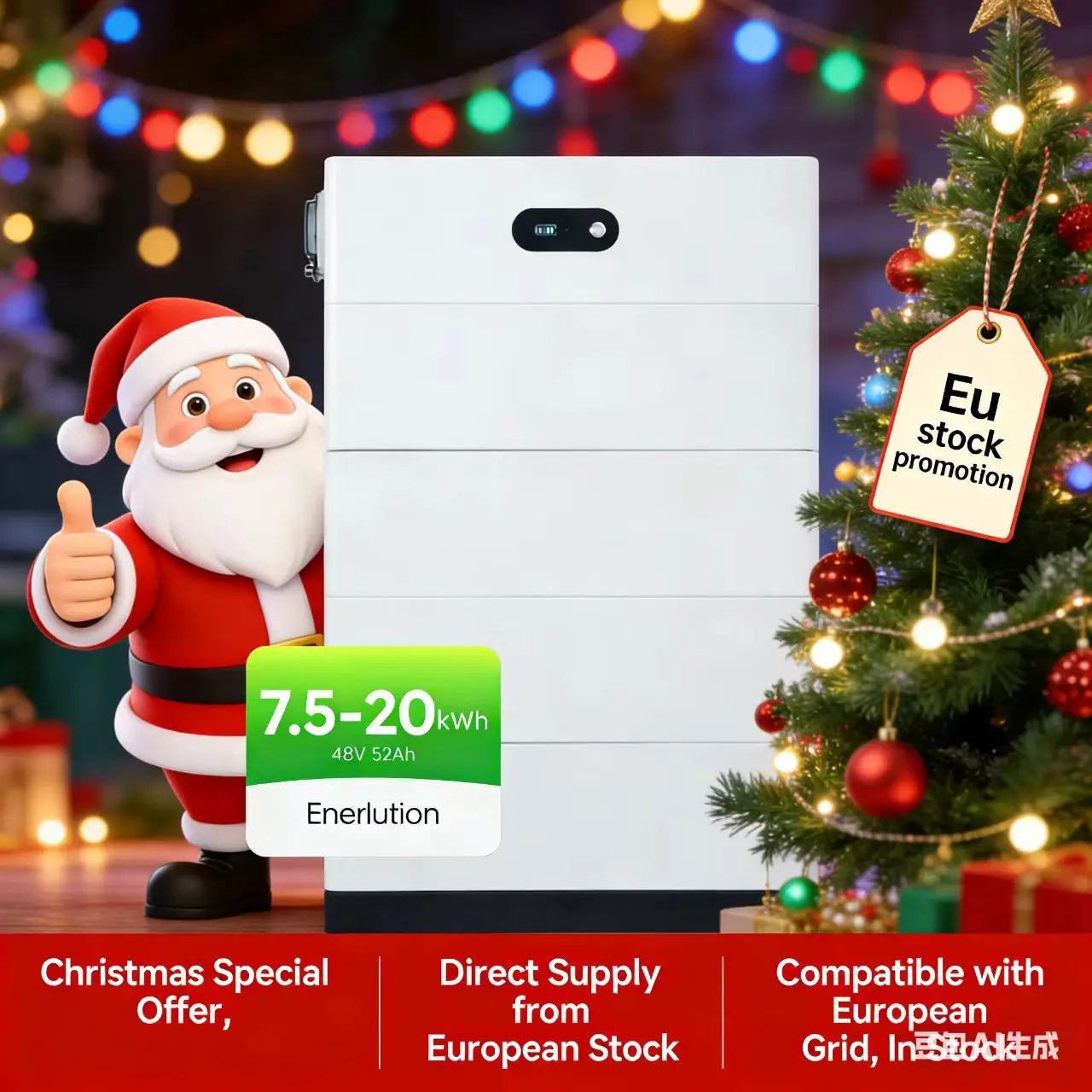 Hot Sale EU Stock LiFePo4 12v 24V 48V 100Ah 200ah 300ah 400ah 400ah Energy Storage Battery 10kWH 15KWh 20kwh Heating Model