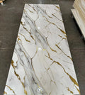 High Glossy Waterproof Eco-Friendly Bamboo Charcoal Board Panel Marble Veneer Sheet for Indoor Use