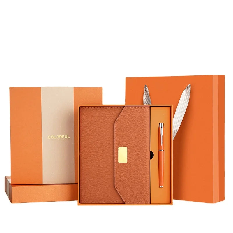 Soft Cover A5 Cute Spiral Customized Business logo School Paper Leather Hardcover Diary Journal Notebook Gift Set with Pen