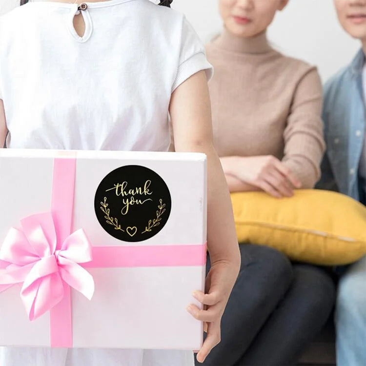 Thank You for Supporting Custom Printed Cloth Seal Stickers Round-shaped Packaging Roll for Small Business for Cosmetic Industry