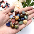 Natural Crystal Mini Heart Rock Stones Polished Craving  Sodalite Quartz Heart for Wedding Favors