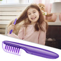 New Arrival Portable Electric Hair Combs LED Straightener and Curler 2 in 1 Professional Electric Hot Comb Hair
