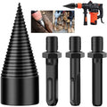 HeRui Hr028-E High-efficiency Wood Split Cone Drill Bit Round/Square/Hexagonal Shank Firewood Drill Splitter 3-Year Warranty