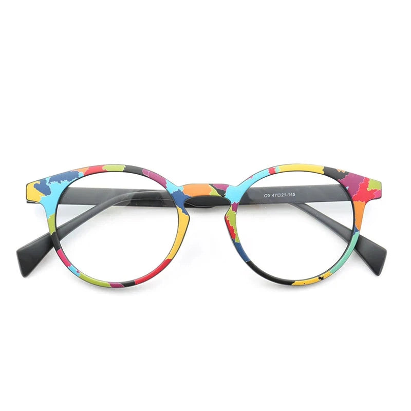 Retro Round Super Light TR90 Optical Glasses Frames Colorful Men Women Fashion Computer Eyeglasses