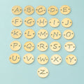 Limited 13mm Single Hole Round Hollow English 26 Letter Mirror Stainless Steel Diy Small Pendant Accessories Jewelry Charms