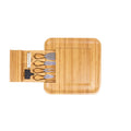 Custom Wedding Housewarming Charcuterie Platter Premiums Cutlery Knife Bamboo Cheese Cutting Board Set