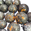 Wholesale Large Grain Crystal Diamond Ornaments Flame Stone Round Bead Fish for Tank Stone Pot Decoration with Angel Theme