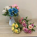 Nordic Style Artificial Rose Wedding Bouquet Home Decoration Daisy Rose  5 Forks Bouquet