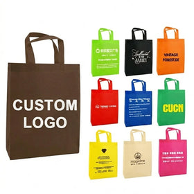 Spot Goods Urgent Reusable Custom Trolley Cart Foldable Online Shopping Tote Bags Eco Customized Promotion Non-woven Bag 2 Pcs