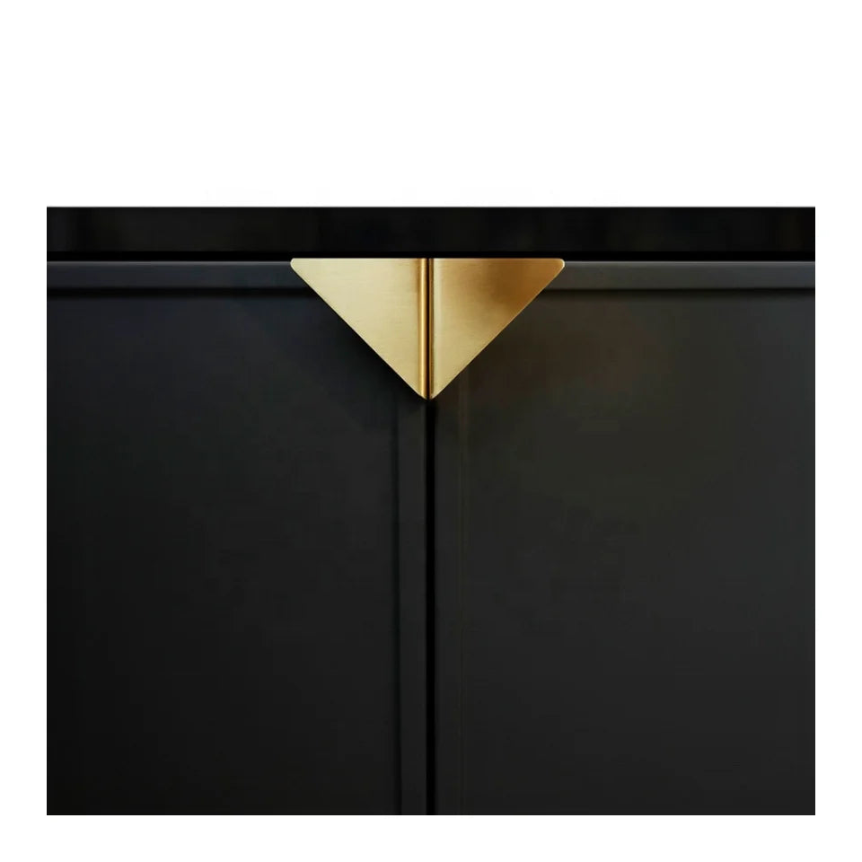 Hot Sale Triangle Copper Pull Brass Cabinet Kitchen Hidden Handle Concealed