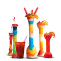 2022 New Design Promotion Customized Logo Party Long Plastic Yard Cup With Lid and Straw