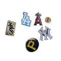Wholesale Zinc Alloy Baseball Team Badge Pins Enamel for Baseball Hat Pins Antique Imitation Modern Silver-Plated