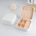 Travel Jewelry Boxes Packaging Organizer Lightweight Small Leather Portable Storage Box