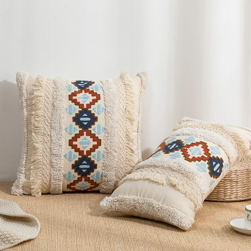 Amity Tufted Decor Home Sofa Throw Pillows Cover Fashion Hot Selling Wholesale  Boho Embroidery Cushions Cover