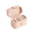 Wholesale Custom Logo Trinket PU Leather Mini Jewelry Ring Box Travel Portable Jewellery Earring Ring Organizer Women Gift Case
