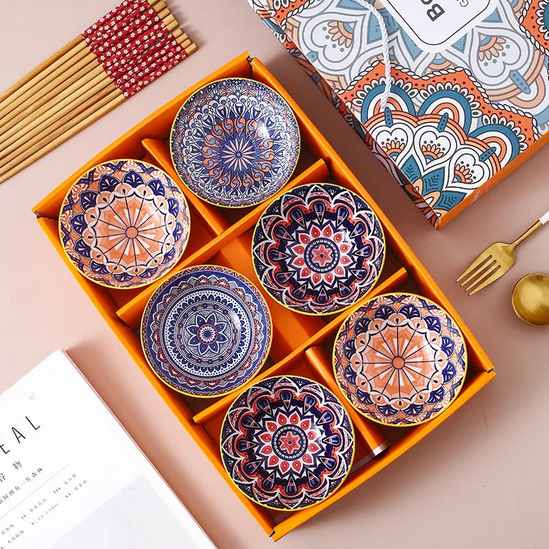 New Cutlery Set Bohemian Ceramic Gift Multi-style Tableware Boutique Packaging