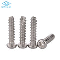 304 Stainless Steel Metric Button Head Flat Tail Self Tapping Screw Cross Drive Small